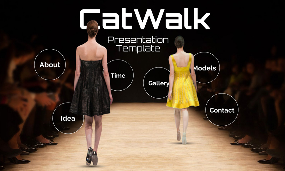 Fashion and beauty catwalk runway prezi presentation template