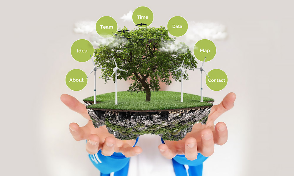 Green technology energy presentation template