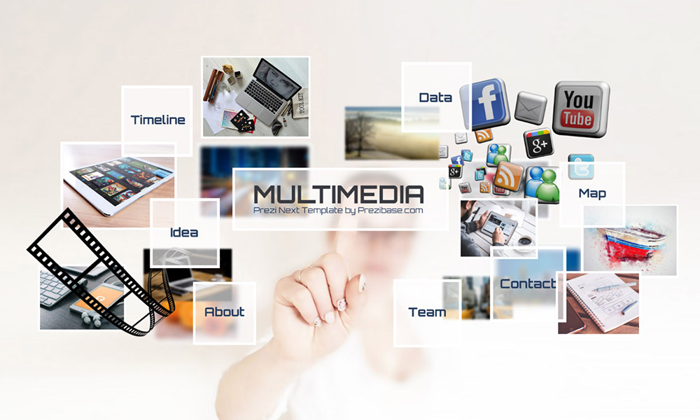 Creative multimedia presentation template
