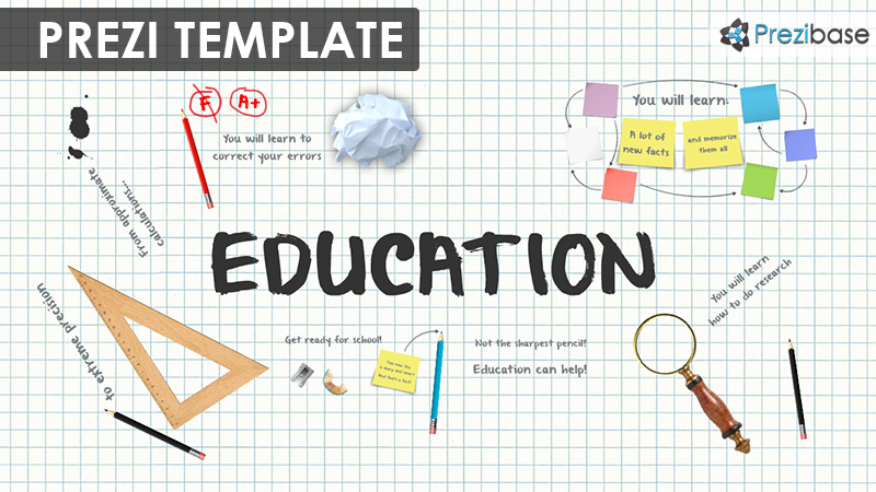 education and school elements writing paper grades prezi template