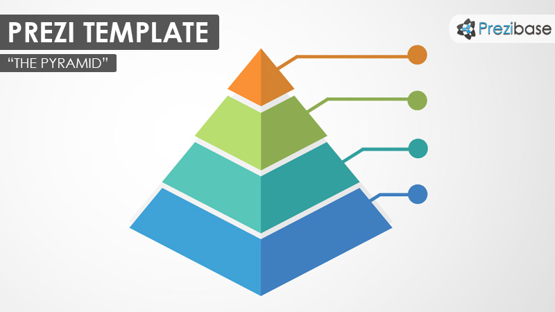3d pyramid chart infographic prezi template