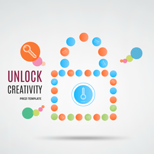 unlock creativity Prezi template